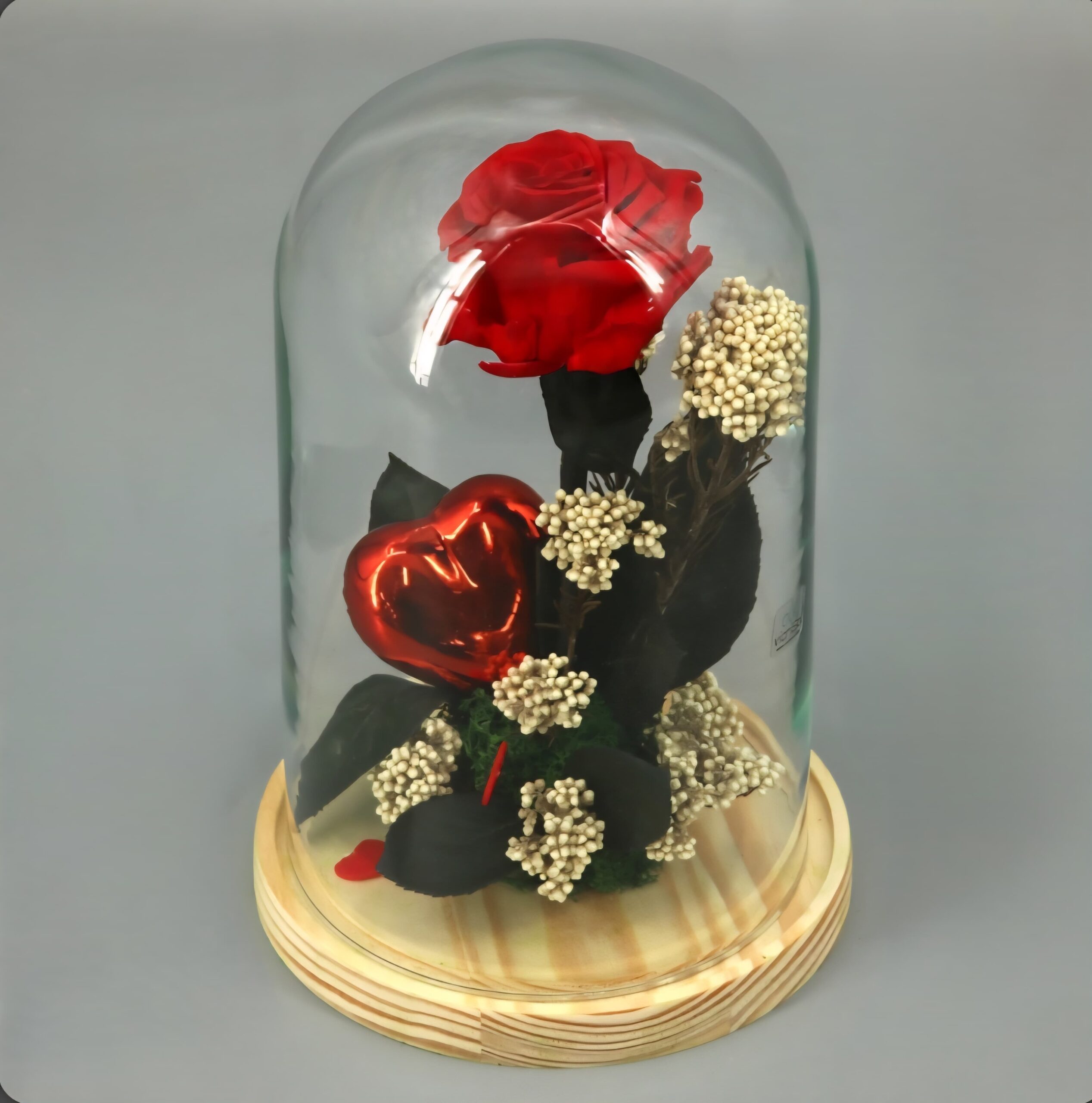 Rosa eterna "Bella y Bestia" grande