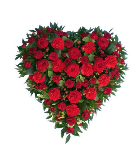 Corazón de rosas