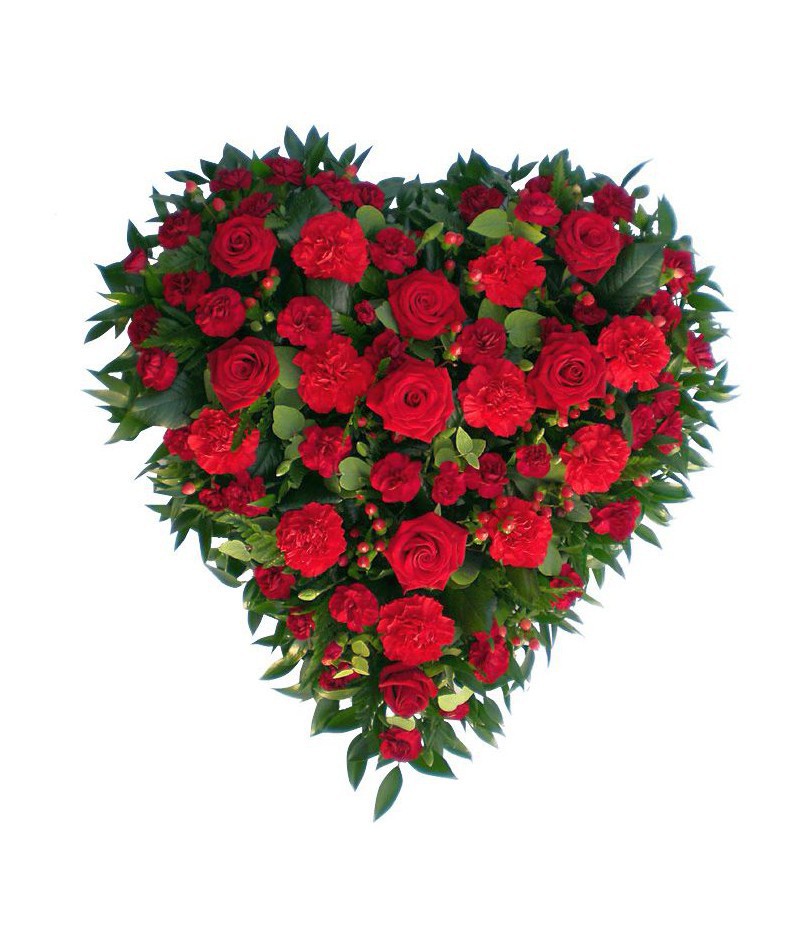 Corazón de rosas