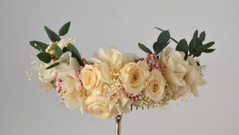 Tocado flor preservada Daria